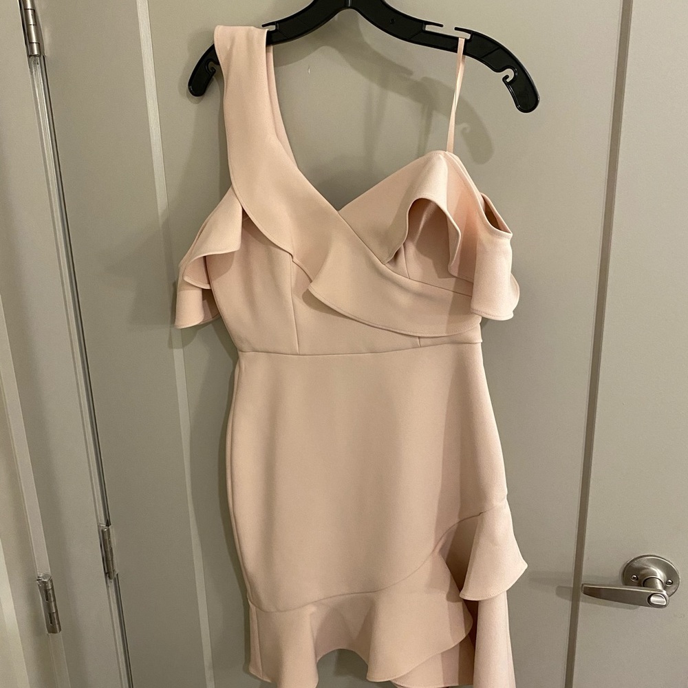 BCBG Light Pink/Tan Dress